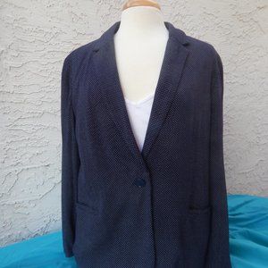 Chico's Navy and White Blazer